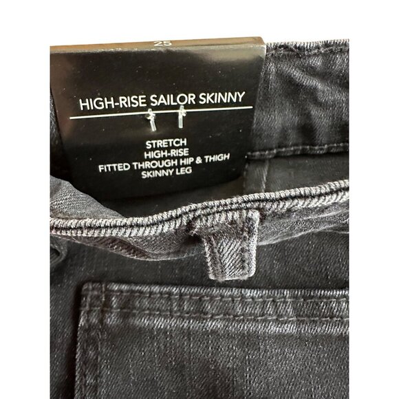 OAT New York Womens Button-Fly High-Rise Black Denim Jeans Size 25 NWT - Picture 13 of 13